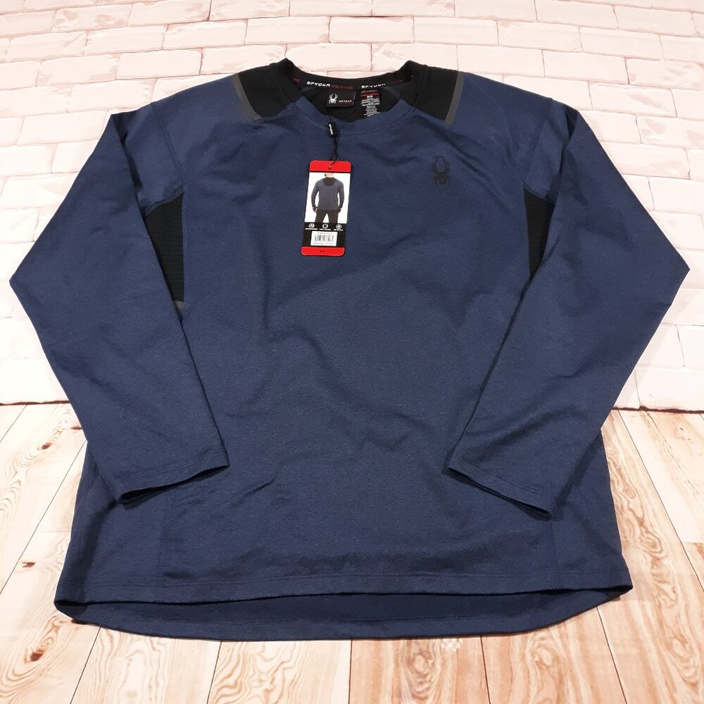 Spyder‎ Active Sweatshirt Mens Medium Blue Pullover Outdoor NEW